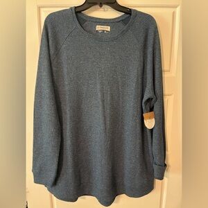 Magellan Outdoors Classic Fit Blue Sweater